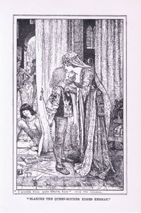 Blanche a rainha mãe beija Herman, 1912 de Henry Justice Ford