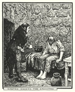 Dantes cobiça a caçarola (litho) de Henry Justice Ford