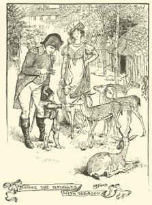 Alimentar as Gazelas com Tabaco (gravura) de Henry Justice Ford