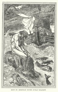 Como São Brendan encontrou Judas Iscariotes (litho) de Henry Justice Ford