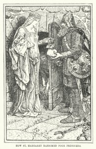 Como Santa Margarida resgatou prisioneiros pobres (litho) de Henry Justice Ford