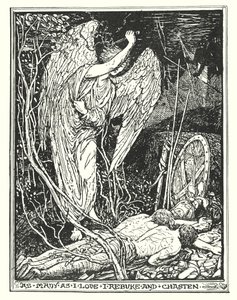 Ilustração para O Progresso do Peregrino de John Bunyan (litografia) de Henry Justice Ford