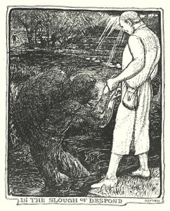 Ilustração para O Progresso do Peregrino de John Bunyan (litografia) de Henry Justice Ford