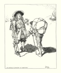 Ilustração para O Progresso do Peregrino de John Bunyan (litografia) de Henry Justice Ford