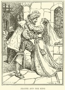 Jeanne e o Rei (gravura) de Henry Justice Ford