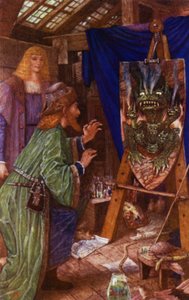 Leonardo assusta seu pai com o monstro pintado em seu escudo