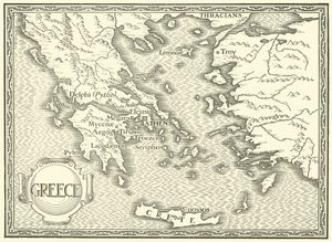 Mapa da Grécia de Henry Justice Ford