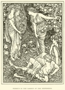 Perseu no Jardim das Hespérides de Henry Justice Ford