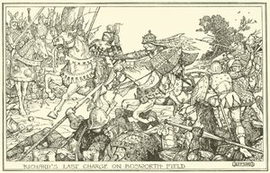 Última cobrança de Richards no Bosworth Field de Henry Justice Ford
