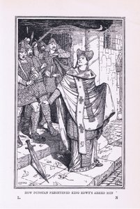 St Dunstan assustou homens armados do rei Edwys, 1912 de Henry Justice Ford