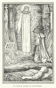 São Francisco sonha com as espadas (litho) de Henry Justice Ford