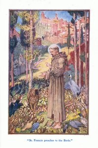 São Francisco prega aos pássaros, 1912 de Henry Justice Ford