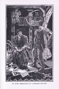 St Louis ameaçado pelo soldado saracen, 1912 de Henry Justice Ford