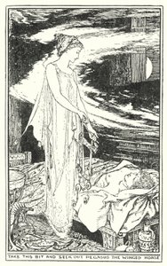 Pegue este pedaço e procure Pégaso, o cavalo alado (litho) de Henry Justice Ford
