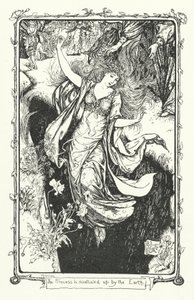 A Princesa é engolida pela Terra (gravura) de Henry Justice Ford