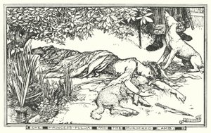 A Princesa Pulja e o cordeiro assassinado (litho) de Henry Justice Ford