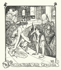 As pessoas do mar visitam Graziella (gravura) de Henry Justice Ford