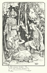 As cabeças erradas nos corpos errados (gravura) de Henry Justice Ford