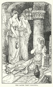 As senhoras tentam Dorothea (litho) de Henry Justice Ford