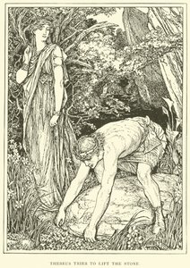 Teseu tenta levantar a pedra de Henry Justice Ford