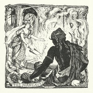 Udea encontra o Maneater (gravura) de Henry Justice Ford