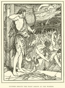 Ulysses atira a primeira seta nos Wooers de Henry Justice Ford