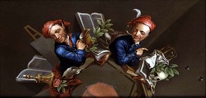 Um Vanitas Anamórfico de Henry Kettle