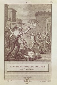 Insurreição do povo americano em 1768, gravado por David
