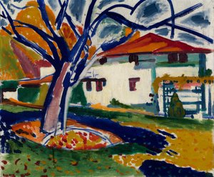 Árvores Azuis, 1915-1916. de Henry Lyman Saÿen
