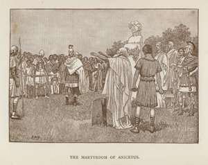 O martírio de Anicetus (litho)