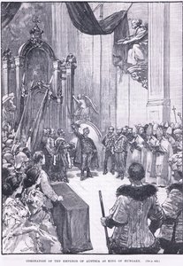 Coroação do Imperador da Áustria como rei de Hugary 1868 AD de Henry Marriott Paget