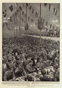 Festejando os heróis, o banquete na sede do HAC