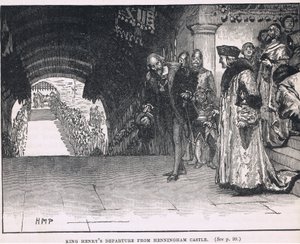 Saída do rei Henrique do Castelo de Henningham 1506 de Henry Marriott Paget