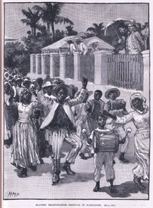 Festival da emancipação da escravidão no BarbAD os 1834 de Henry Marriott Paget