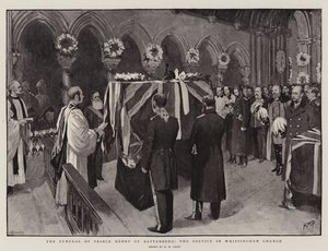 O funeral do príncipe Henry de Battenberg, o serviço na igreja de Whippingham