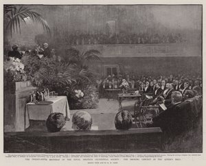O vigésimo quinto aniversário da Royal Amateur Orchestral Society, o show de fumar no Queen&39;s Hall