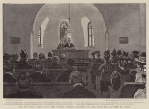 À Terra Santa com o Kaiser, domingo de manhã na igreja dos templários em Haifa de Henry Marriott Paget