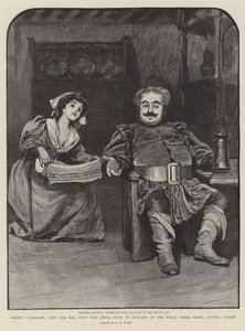 Falstaff de Verdi, agora pela primeira vez sendo dado na Inglaterra no Royal Opera House, Covent Garden