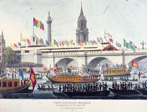 Ponte de Londres nova, Londres, 1831 de Henry Matthews
