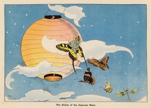 Ilustração para As Aventuras de uma Boneca Japonesa (litografia a cores)