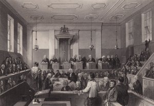 Tribunal Penal Central, Old Bailey, Londres (gravura)