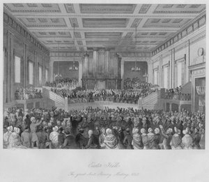Exeter Hall. A grande Reunião Anti-Escravidão, 1841, c1841