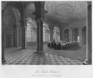 O salão do banco. Tribunal do Governador e Companhia, c1841 de Henry Melville