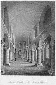 Torre de Londres. - A Capela Normanda, c1841