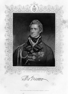 Sir Thomas Munro 1761-1827, soldado e estadista escocês, século XIX.