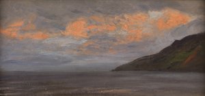 Pôr do sol na costa de Henry Moore