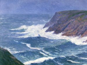 Île de Groix, paisagem costeira, entrada do porto de Saint Nicolas, 1908.