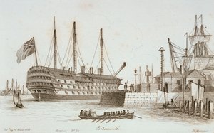 Esboços da navegação no porto de Portsmouth de Henry Moses