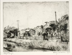 Jardins da colônia pelo canal de Henry Nielsen