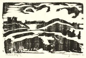 paisagem com colinas de Henry Nielsen